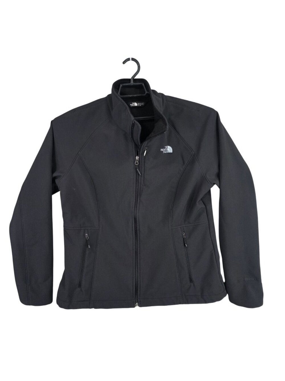 Womens The North Face Black Full Zip Softshell Jacket Performance Outdoor XL